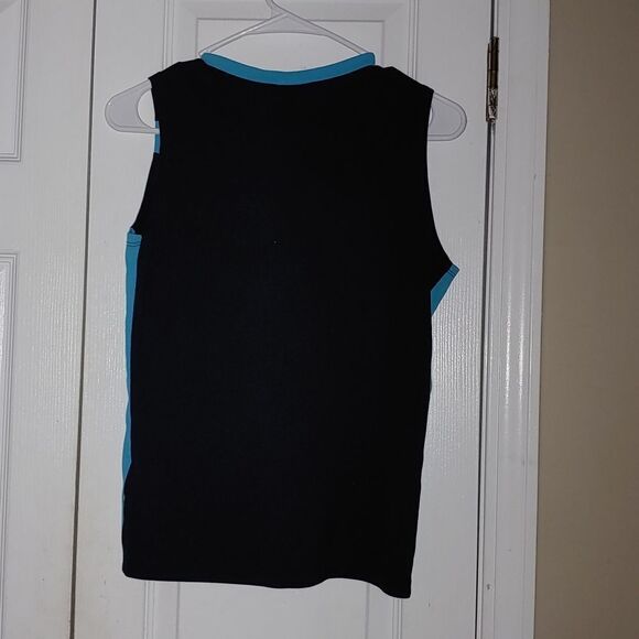 Nike turquoise and black sleeveless shirt Sz M (8/10) NWOT - Picture 4 of 5